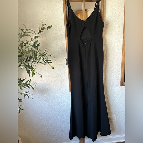 NWT Lulus Moments of Bliss Black Backless Mermaid Maxi Dress Women’s XL - Picture 4 of 11
